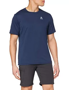 Koszulki męskie - Odlo męski T-shirt s/s crew neck CARDADA, diving navy, S 550362 - grafika 1