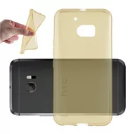 Etui i futerały do telefonów - Etui Do HTC ONE M10 Pokrowiec w PRZEZROCZYSTE ZŁOTO Obudowa Ochronny TPU Silikon Case Cover Cadorabo - miniaturka - grafika 1