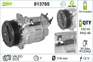 Valeo sprezarka klimatyzacji regenerowana 813765 813765 - Kompresory klimatyzacji - miniaturka - grafika 1