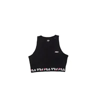 Koszulki i topy damskie - FILA Damski top Savannah Taped Sport Top, czarny, L, czarny, L - miniaturka - grafika 1