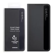 Etui i futerały do telefonów - Samsung Galaxy S21 Plus etui Smart Clear View Cover EF-ZG996CBEGWW - czarne - miniaturka - grafika 1