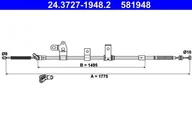 Linki hamulca postojowego - ATE LINKA HAMULCA 24.3727-1948.2 TOYOTA PRIUS 1.5 03-09 - miniaturka - grafika 1