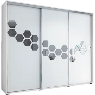 Szafa Przesuwna 278 A23 Skąpski Meble Czekolada, Grafit, 215 cm - Szafy - miniaturka - grafika 1