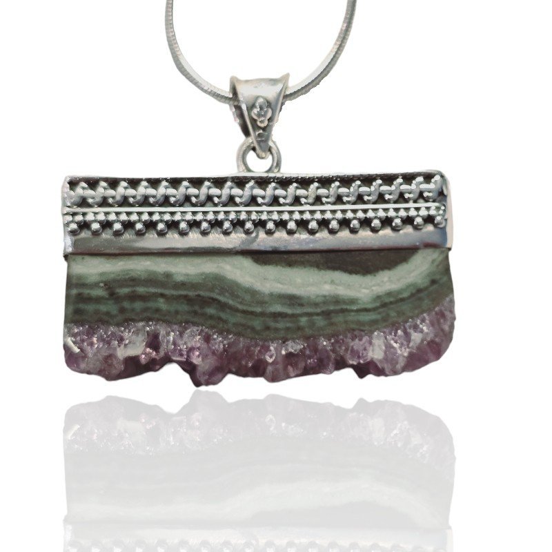 ankabizuteria.pl Piękna biżuteria artystyczna zawieszka z ametystową