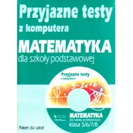 Programy edukacyjne - PWN Przyjazne Testy z Komputera. Matematyka dla Szkoły Podstawowej. Klasa 5,6,7,8 - miniaturka - grafika 1