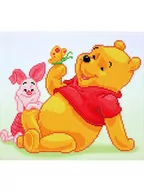 Klocki - Disney Winnie Puuh Mozaika "Pooh with Piglet" ze wzorem - 6+ - miniaturka - grafika 1