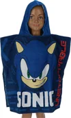 Okrycia kąpielowe dla dzieci - Ręcznik plażowy dziecięcy poncho 55x110 Sonic son - miniaturka - grafika 1