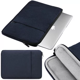 Etui case torba pokrowiec uniwersalny do tabletów Samsung Apple Lenovo Thinkpad Matebook Xiaomi Asus na Laptopa Macbook Air 13 13,3" | XL granatowy - Części i akcesoria do laptopów - miniaturka - grafika 1