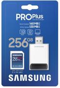 Karty pamięci - Samsung Karta pamięci SD MB-SD256KB/EU 256GB PRO Plus + czytnik MB-SD256KB/WW - miniaturka - grafika 1