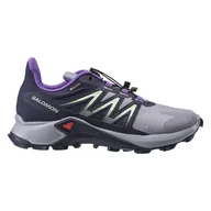 Buty sportowe damskie - Damskie Buty SALOMON SAGACROSS GTX W L41692700 – Czarny - miniaturka - grafika 1