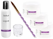 Manicure tytanowy - Zestaw akrylowy akryl 3x15 ml + liquid 100 ml - miniaturka - grafika 1