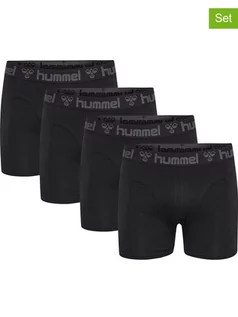 Majtki męskie - Hummel Bokserki (4 pary) w kolorze czarnym - grafika 1