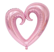 Wesele i ślub - Balon Foliowy Serce Różowy Wesele Walentynki - miniaturka - grafika 1