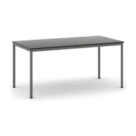 Stoły - B2B Partner Stół do jadalni 1600 x 800 mm, blat wenge, nogi ciemnoszare 555701 - miniaturka - grafika 1