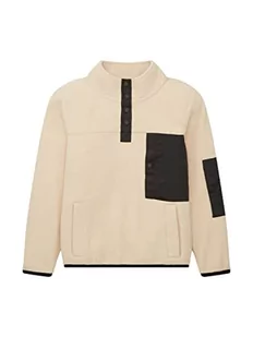 TOM TAILOR Chłopcy Bluza dziecięca z polaru 1034412, 10338 - Soft Light Beige, 164 - Bluzy dla dziewczynek - miniaturka - grafika 1