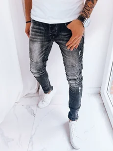 Spodnie męskie jeansowe czarne Dstreet UX3999-31 - Spodnie męskie - miniaturka - grafika 1