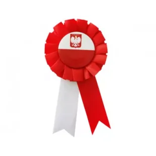 Godan Kotylion narodowy Białoczerwoni - Stroje karnawałowe - miniaturka - grafika 1