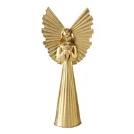 Ozdoby bożonarodzeniowe - Złota figurka z metalu NURIEL, wysoki anioł 54 cm - miniaturka - grafika 1