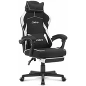 Fotele gamingowe - Fotel CABRO C502 Czarno-Biały - miniaturka - grafika 1