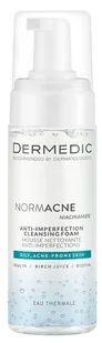 Dermedic Normacne Oczyszczająca pianka przeciw niedoskonałościom 170 ml - Pianki do mycia twarzy - miniaturka - grafika 1