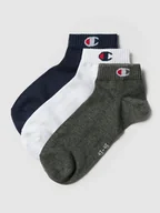 Skarpetki męskie - Skarpety z detalem z logo, w zestawie 3 szt., model „Quarter Sock” - miniaturka - grafika 1
