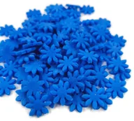 Dodatki do ciast w proszku - Stokrotki małe cukrowe niebieskie na tort, babeczki 20g - miniaturka - grafika 1