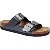 Klapki i japonki damskie - Birkenstock Klapki Arizona narrow fit z dodatkiem skóry - miniaturka - grafika 1