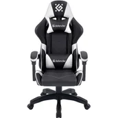 Fotele gamingowe - Fotel DEFENDER Companion Czarno-biały - miniaturka - grafika 1
