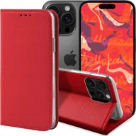 Etui i futerały do telefonów - ETUI Z KLAPKĄ DO APPLE IPHONE 16 PRO MAX CZERWONE ZAMYKANE MAGNETYCZNE CASE - miniaturka - grafika 1