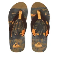 Klapki i japonki męskie - Japonki Quiksilver Molokai Layback AQYL101339 Zielony - miniaturka - grafika 1