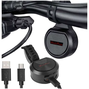 Dzwonek elektryczny 2w1 alarm rowerowy Alogy Waterproof Electric Bell na rower wodoodporny czarny - Akcesoria do smartwatchy - miniaturka - grafika 14