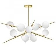 Lampy sufitowe - REA OSW-05553 LAMPA WISZĄCA APP998-12CP ZŁOTA - miniaturka - grafika 1