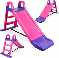 Place zabaw - ZJEŻDŻALNIA OGRODOWA DZIECIĘCA WOLNOSTOJĄCA RÓŻOWO - FIOLETOWA OD 18-MSC - miniaturka - grafika 1