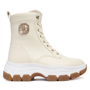 Trzewiki Guess FLFBNZ ELE12 Écru - Botki damskie - miniaturka - grafika 1