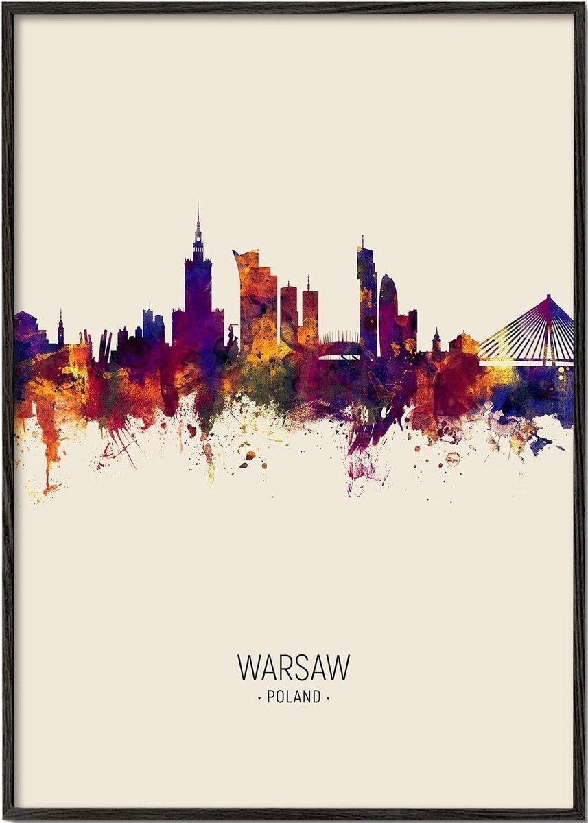 PODKŁADKA POD MYSZ Z Nadrukiem 22x18 cm Warszawa ART Vintage Tekst Prezent