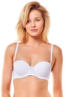 Biustonosze - Bardotka Henderson Raff 23446 biały - miniaturka - grafika 1