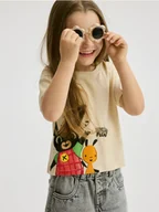 Bluzki dla niemowląt - Reserved - Bawełniany t-shirt Bing - beżowy - miniaturka - grafika 1
