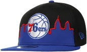 Czapki i chusty sportowe męskie - Czapka 9Fifty NBA Tip Off 76ers by New Era, czarny, M/L (57-59 cm) - miniaturka - grafika 1