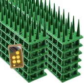 Zwalczanie i odstraszanie szkodników - Plastikowe kolce ochronne na ptaki Arcas, zielone, 12 szt. - miniaturka - grafika 1