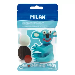 Milan Modelina Air-Dry 100g jasno niebieska 9154152 - Pozostałe akcesoria dla plastyków - miniaturka - grafika 1