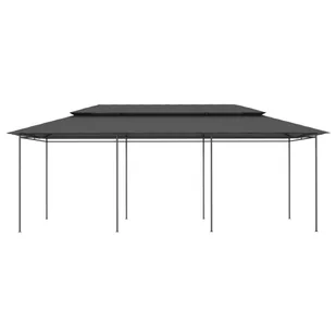 Altana, 600x298x270 cm, antracytowa - Altany ogrodowe - miniaturka - grafika 1