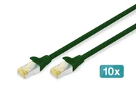 Patchcordy - Digitus Kabel krosowy CAT 6A S/FTP, 10 sztuk - miniaturka - grafika 1