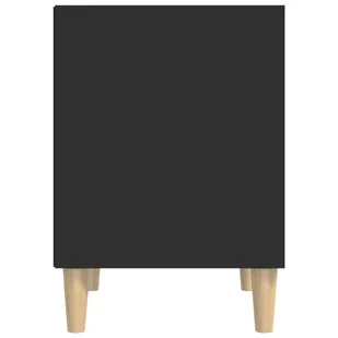 Lumarko Szafka nocna, czarny, 40x35x50 cm, materiał drewnopochodny - Szafki nocne - miniaturka - grafika 7