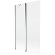 Parawany nawannowe - Mexen Mist parawan nawannowy 2-skrzydłowy 110 x 150 cm, transparent, chrom - 8A9-110-011-01-00 - miniaturka - grafika 1
