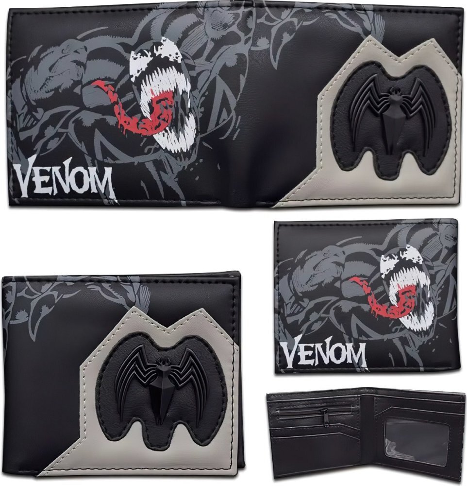 Portfel Venom z metalowym emblematem 3D