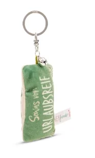 NICI 62113 breloczek do kluczy mini pluszowa poduszka Sowas od opony urlopowej 8 cm z dzwoneczkiem, kolorowy towarzysz do plecaka lub torby, uchwyt na klucze dla małych i dużych 62113 - Plecaki - miniaturka - grafika 1