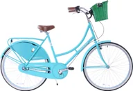 Rowery - Hello Bikes Rower miejski 28 Hello Bikes AMSTERDAM 3S turkusowy - miniaturka - grafika 1