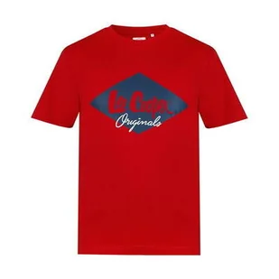 Lee Cooper koszulka męska czerwona Logo, Rozmiar L - Koszulki męskie - miniaturka - grafika 1