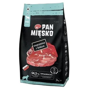 Karma dla psa PAN MIĘSKO Wieprzowina z dzikiem M 3 kg - Sucha karma dla psów Karma dla psa PAN MIĘSKO Wieprzowina z dzikiem M 3 kg - Sucha karma dla psów - miniaturka - grafika 1