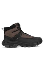 Buty trekkingowe męskie - Hunter Trekkingi AWW EVERGREEN SNOW HIKER WP Brązowy - miniaturka - grafika 1